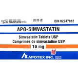 固醇康 APO-SIMVASTATIN TAB 10MG