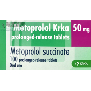 METOPROLOL KRKA PROLONGED-RELEASE TABLETS 50MG