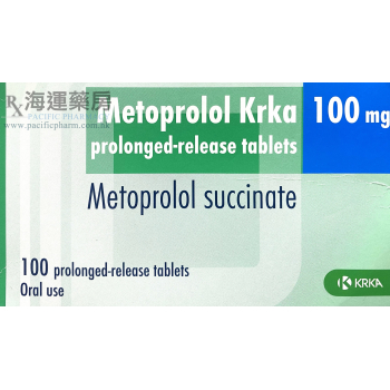 METOPROLOL KRKA PROLONGED-RELEASE TABLETS 100MG